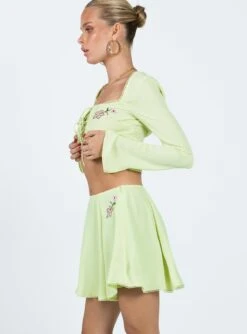 Saleya Mini Skirt Green 8 Saleya Mini Skirt Green -Princess Polly Shop 3 modelinfo kiana us2 eb6ecd4c dabf 4ef7 a8fb eda2dda93dd7