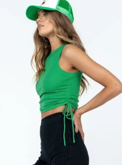 Deema Top Green -Princess Polly Shop 3 modelinfo margaret us2 de76a1ad 0071 4d2f 8e00 abdf34e1aead