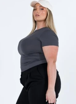 Lowell Top Grey Curve -Princess Polly Shop 3 modelinfo riley us14 3d8c3702 8ae9 484b 8048 57eaace6fd08