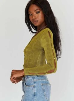 Princess Polly Gianna Long Sleeve Bodysuit Green -Princess Polly Shop 3 25468803 901c 4a94 a473 8bc2da16c58a