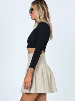 Princess Polly Linda Mini Skirt Beige -Princess Polly Shop 3 27