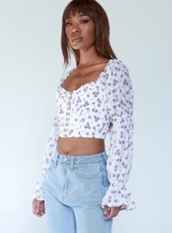 Princess Polly Lusiana Long Sleeve Top White -Princess Polly Shop 3 503dde51 c00d 4d81 9ec5 e875ebaa637c