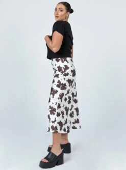 Princess Polly Tyra Satin Midi Skirt Cow Print -Princess Polly Shop 3 6c55b4a1 2fd9 43d3 9d79 e5f9f34cb960