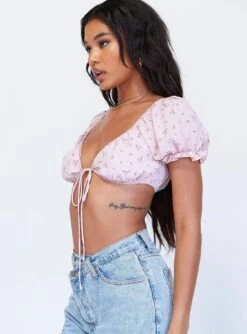 Princess Polly Larson Top Pink -Princess Polly Shop 3 f0decbb9 ecae 4a58 a00e 8352be6bf2b3