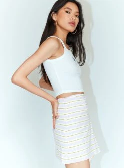 Princess Polly Mia Jersey Wrap Mini Skirt White -Princess Polly Shop 3 fd54aa78 66e5 4285 9692 c3a1b7fa1d86