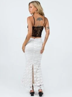 Princess Polly Azra Maxi Skirt White -Princess Polly Shop 4 modelinfo cathlin us2 47ce95a5 1fc7 4608 8efe d0e9f6edd779