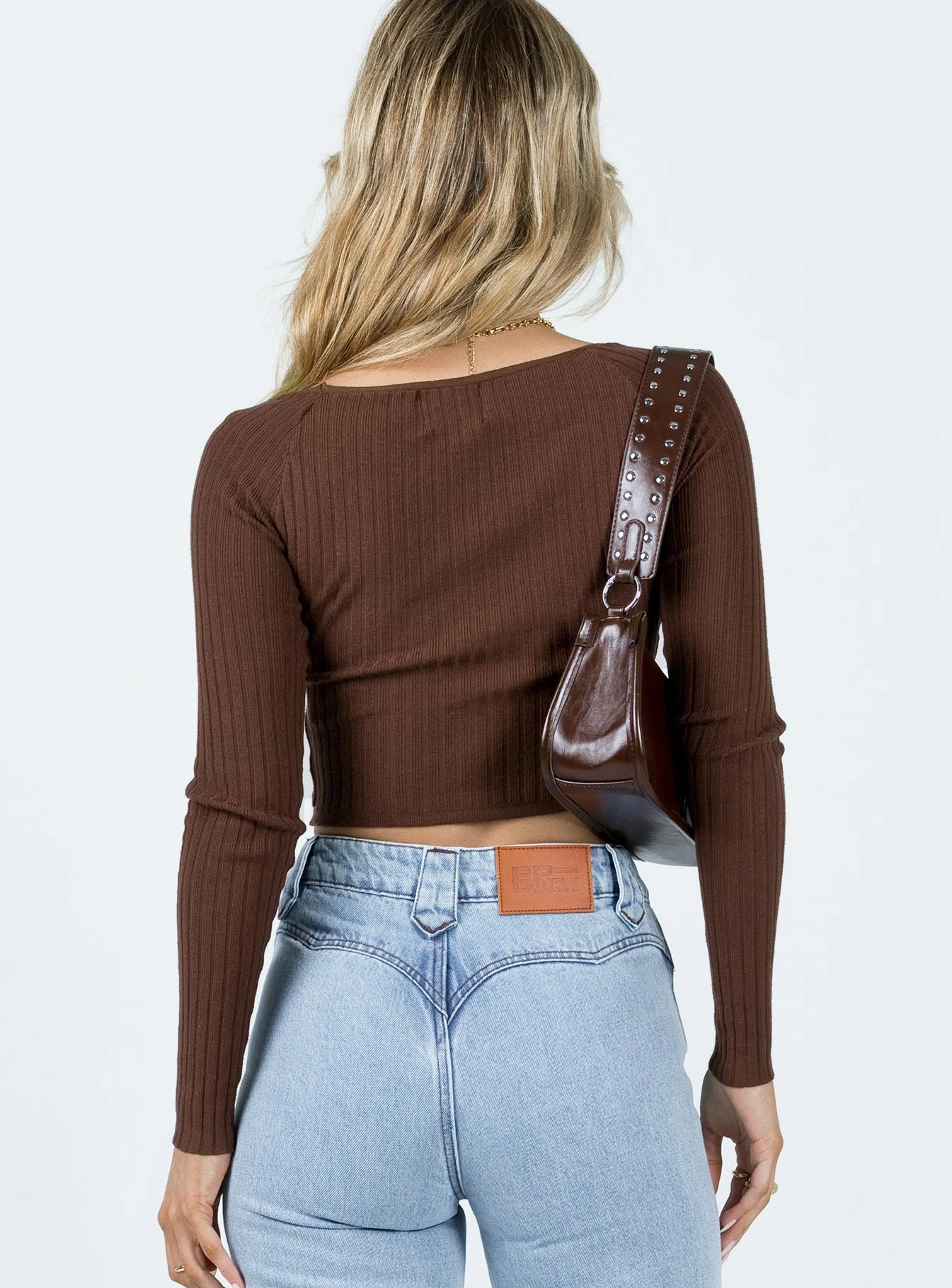 Princess Polly Havill Long Sleeve Top Brown 5 Princess Polly Havill Long Sleeve Top Brown - Image 5