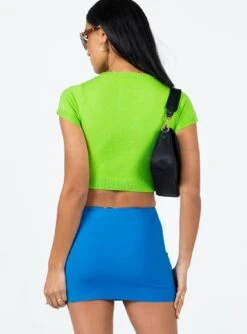 Princess Polly Karley Low Waist Mini Skirt Blue -Princess Polly Shop 4 modelinfo christy us2 b5e84711 603a 4c87 8ac9 b663a4f45baa