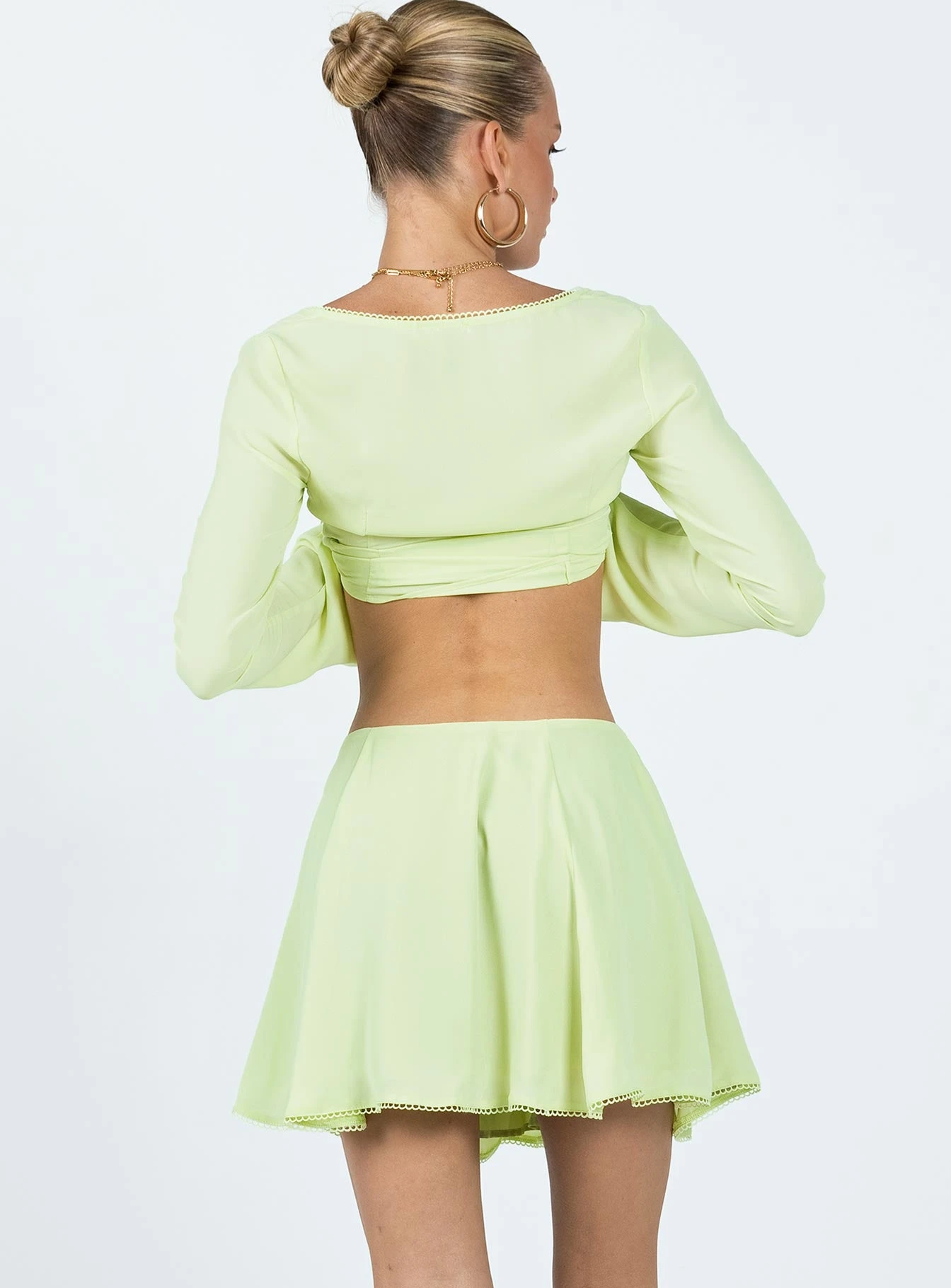 Saleya Mini Skirt Green 5 Saleya Mini Skirt Green - Image 5