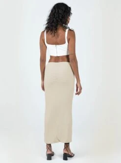 Princess Polly Elidy Maxi Skirt Beige -Princess Polly Shop 4 modelinfo kristen us2 25b3e9f9 3ee1 4b0a a2fa 9d3ff5f7d77e