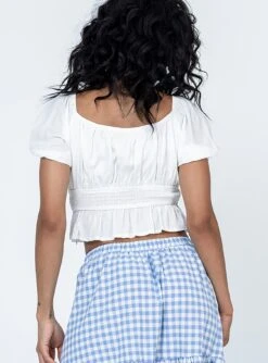 Princess Polly Maywood Top White -Princess Polly Shop 4 modelinfo lyric us2 b6400fc1 ca4c 4c87 911d a12a643d405f