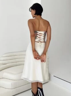 Delvie Midi Skirt Ivory -Princess Polly Shop 4 modelinfo millicent us2 9d0a4bd6 3223 416c 8327 71169c1d88e5