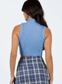 Princess Polly Faran Top Blue -Princess Polly Shop 4 modelinfo nat us2 c63d7efd 688a 4a6a 8659 476d368f0fb2