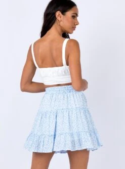 Princess Polly Meltem Mini Skirt Blue -Princess Polly Shop 4 121 13