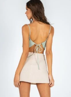 Princess Polly Selby Mini Skirt Oatmeal -Princess Polly Shop 4 6bb2a5b0 d1de 4167 b576 7888f5b3387f