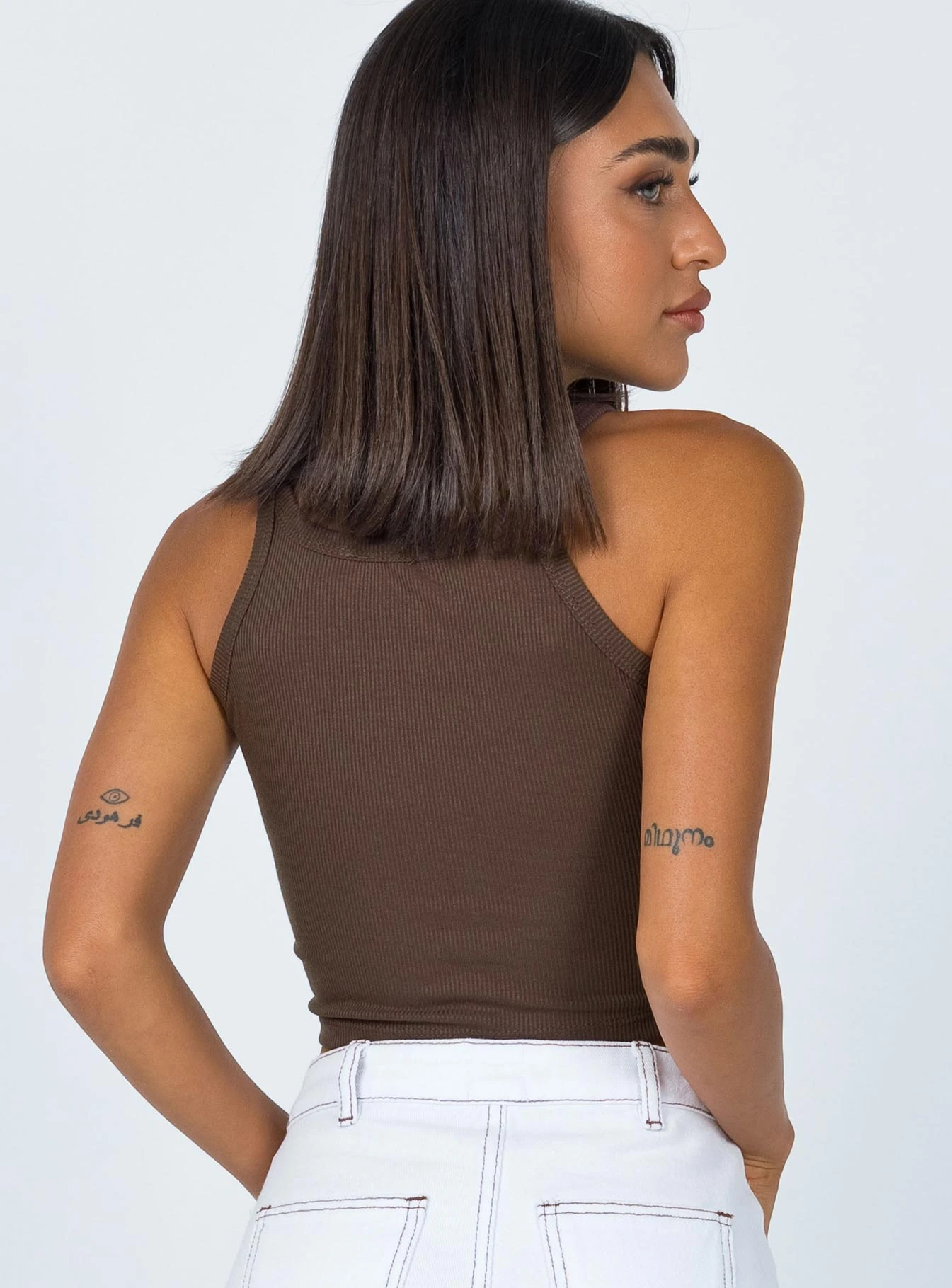 Princess Polly Wild Eyes Tank Top Brown 5 Princess Polly Wild Eyes Tank Top Brown - Image 5