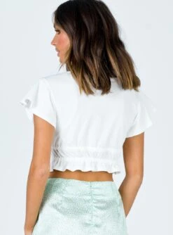 Princess Polly Jamison Reid Crop Top White -Princess Polly Shop 4 99372fb8 fce2 4155 952e c0cc6d0765fc