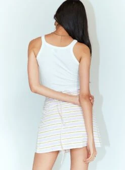 Princess Polly Mia Jersey Wrap Mini Skirt White -Princess Polly Shop 4 b8def7b0 9960 447c 98a6 fbcdc69bf4d3