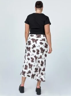 Princess Polly Tyra Satin Midi Skirt Cow Print -Princess Polly Shop 4 d357f7ce 6697 4042 8634 1807681bc1d0