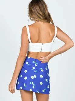 Princess Polly Selby Mini Skirt Blue Floral -Princess Polly Shop 4 e9e4d107 0a0d 473e 8394 383aafc6e432
