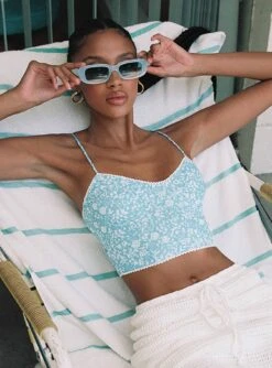 Princess Polly Debbie Top Blue