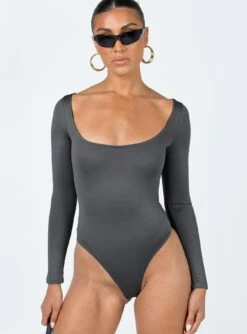 Princess Polly Ellery Bodysuit Grey -Princess Polly Shop 5 modelinfo christy us2 fbc24046 3f98 4ab0 832c 3ac6d1bc76ca