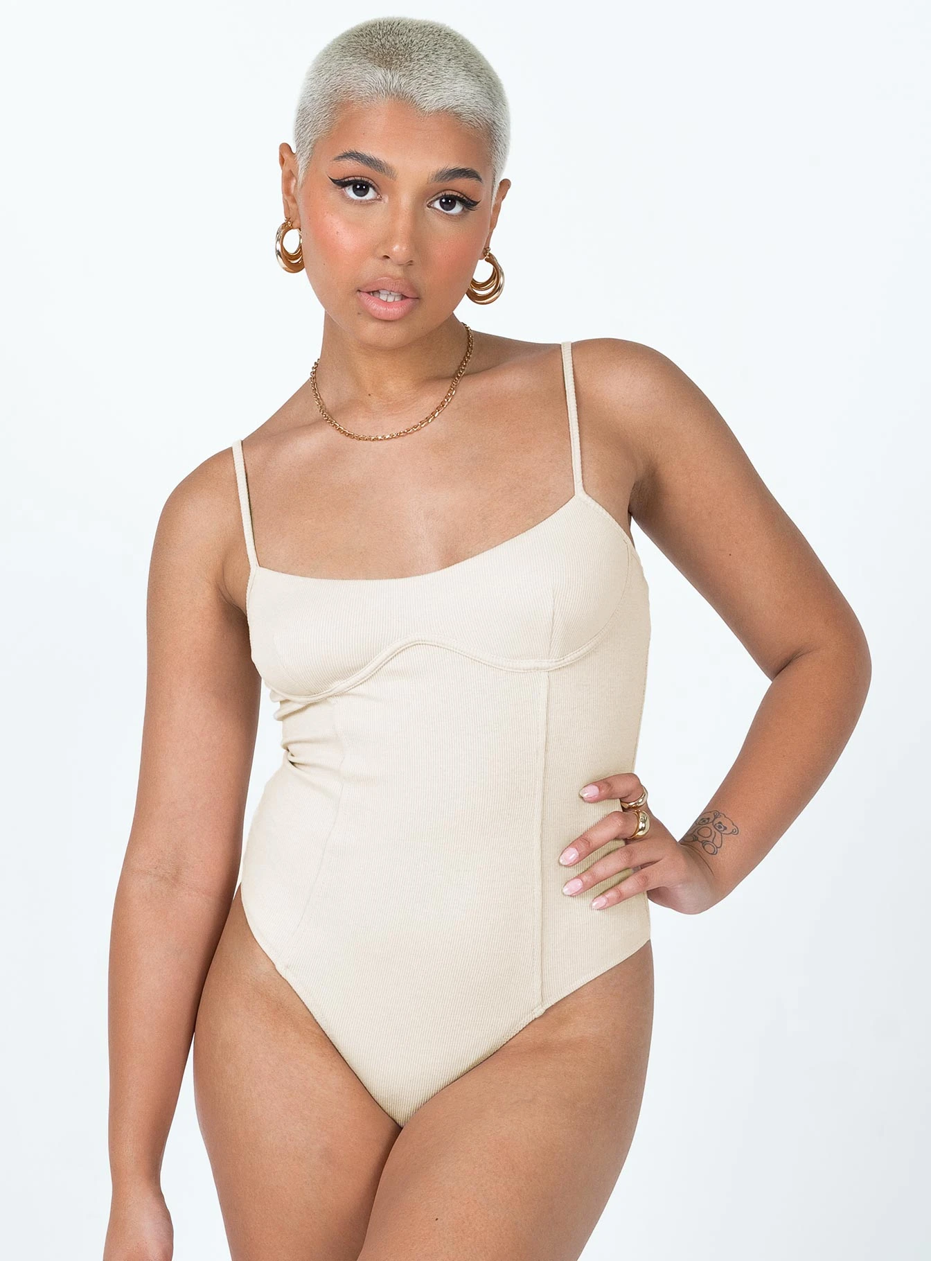 Benjamin Bodysuit Beige 5 Benjamin Bodysuit Beige - Image 5