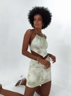 Princess Polly Celebration Mini Skirt Sage -Princess Polly Shop CelebrationMiniSkirtSage 34b0ab09 146c 468f bfa4 493571350003