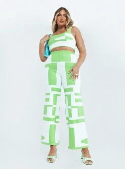 Princess Polly Kyla Set White / Green