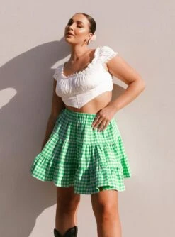 Princess Polly Marlie Mini Skirt Green