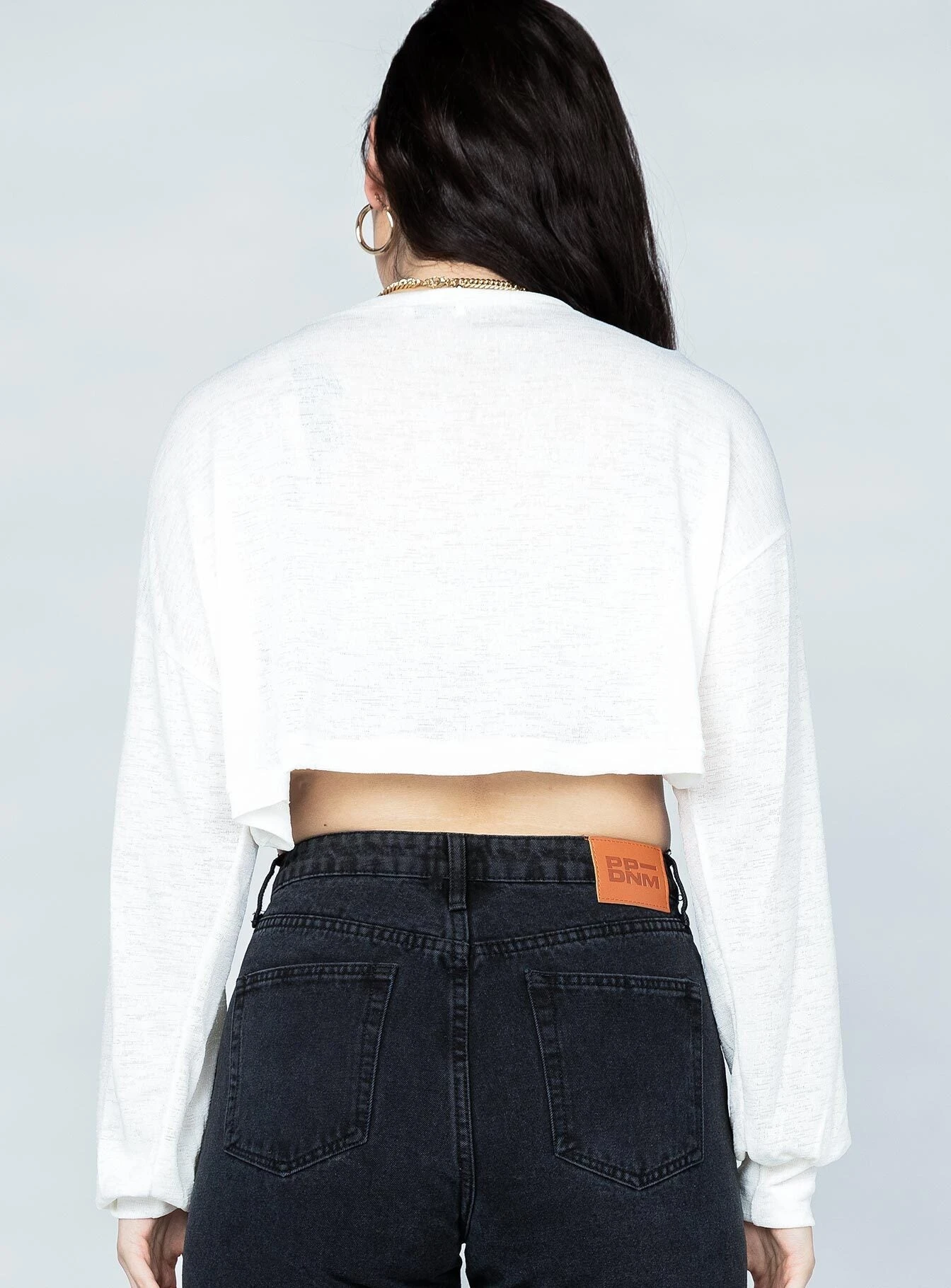 Princess Polly Lincoln Long Sleeve Top White 4 Princess Polly Lincoln Long Sleeve Top White - Image 4