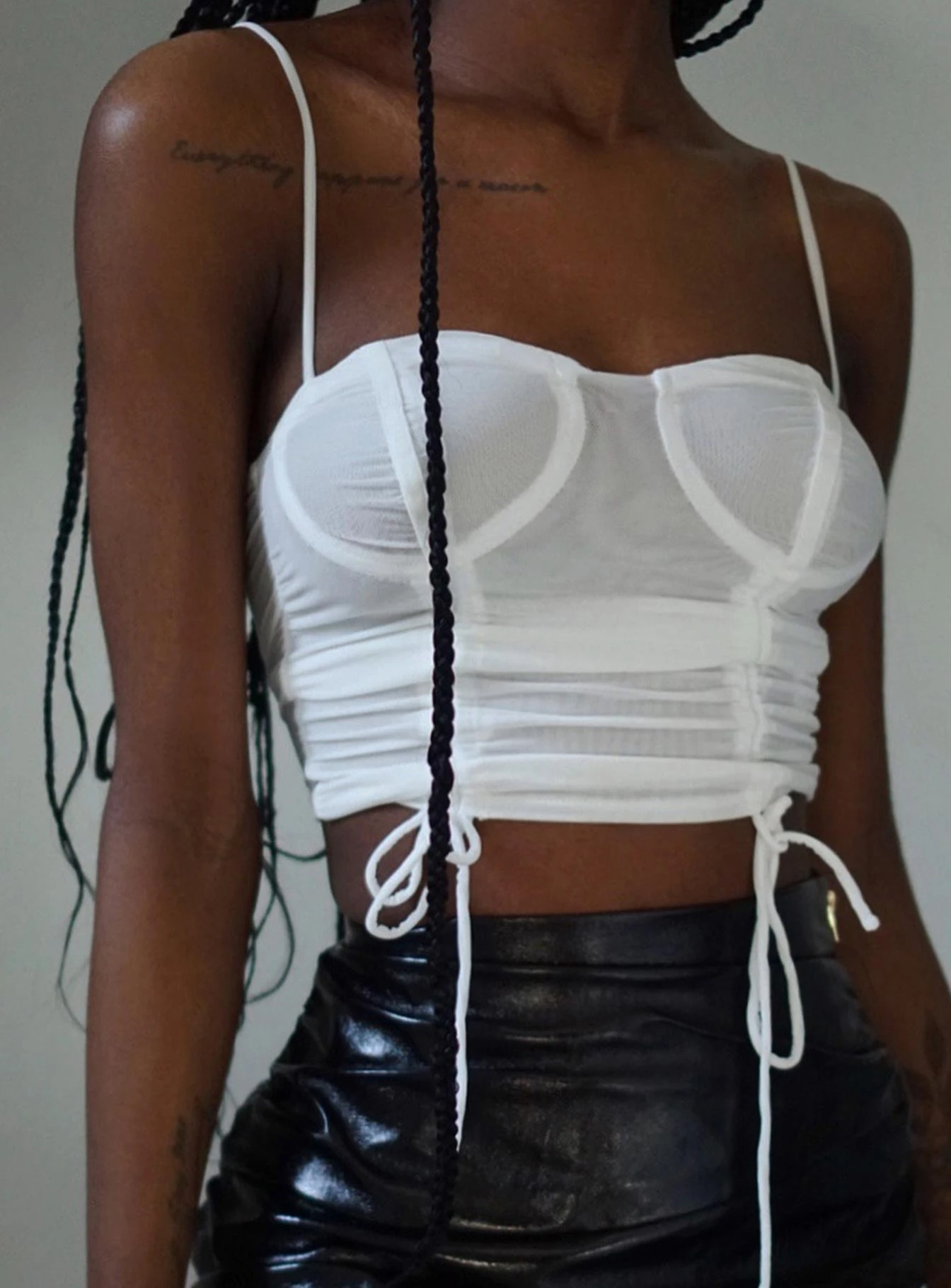Shine Bright Crop Top White 10 Shine Bright Crop Top White - Image 10
