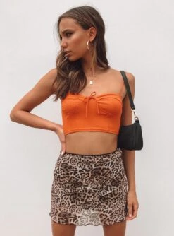 Princess Polly Vinay Mini Skirt Leopard 10 Princess Polly Vinay Mini Skirt Leopard -Princess Polly Shop VINAY MINI SKIRT