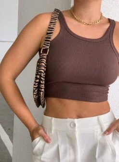 Princess Polly Wild Eyes Tank Top Brown 13 Princess Polly Wild Eyes Tank Top Brown -Princess Polly Shop WILD EYES TANK TOP BROWN b4bd7377 e103 48a8 aef8 6a21552b0f75