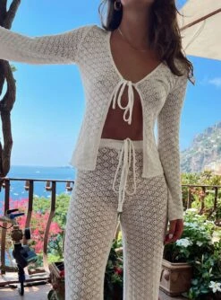 Princess Polly Wild & Free Crochet Top White